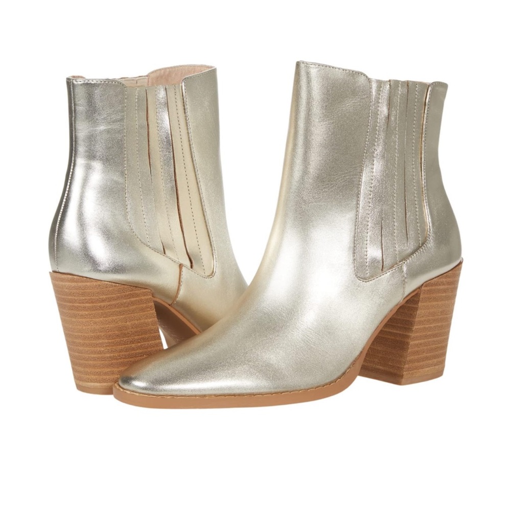 Charles by Charles David® Shopper Gold boots size 8 brand new with box
